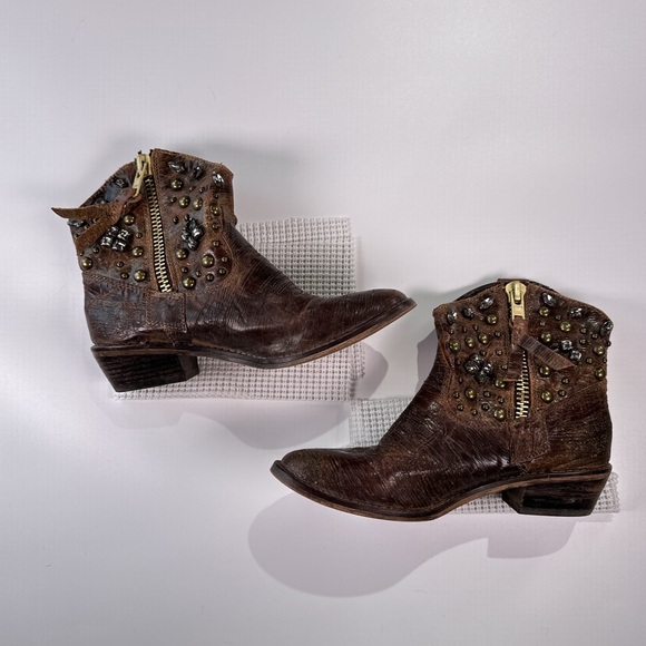 Steve Madden Womens Bronco Western Studded Boots 6.5 - Picture 2 of 10